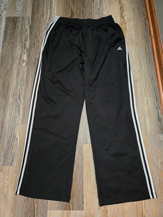 adidas Other - Adidas, Men's,Black Jogger Pants with White Side Stripes